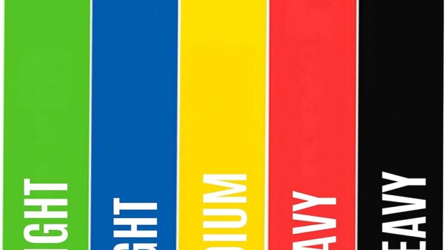 Kit 5 Faixas Elásticas Elásticos Alongamento Pilates